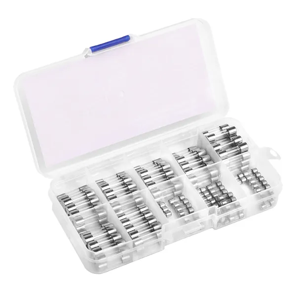 Fast-Blow Glass Fuses Assortment Kit, 120 Pcs 125 Volt, 5 x 20 mm 1A 2A 3A 4A 5A 8A 10A, 3.6 x 10 mm 2.5A 3A 5A Tube Fuses, Suitable for Electrical Boxes, LED Strips, Electronics, Appliances - Image 12
