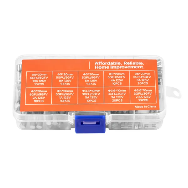 Fast-Blow Glass Fuses Assortment Kit, 120 Pcs 125 Volt, 5 x 20 mm 1A 2A 3A 4A 5A 8A 10A, 3.6 x 10 mm 2.5A 3A 5A Tube Fuses, Suitable for Electrical Boxes, LED Strips, Electronics, Appliances - Image 10