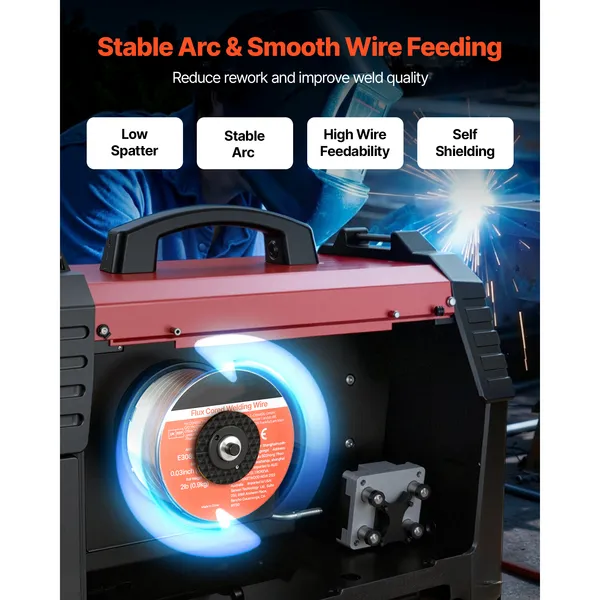 Flux Core MIG Welding Wire, E308LFC-O 0.03-inch 2 LBS, Gasless Stainless Steel Welding Wire with Low Spatter for All Position Arc Welding, Self-Shielded for Outdoor Use - Image 4