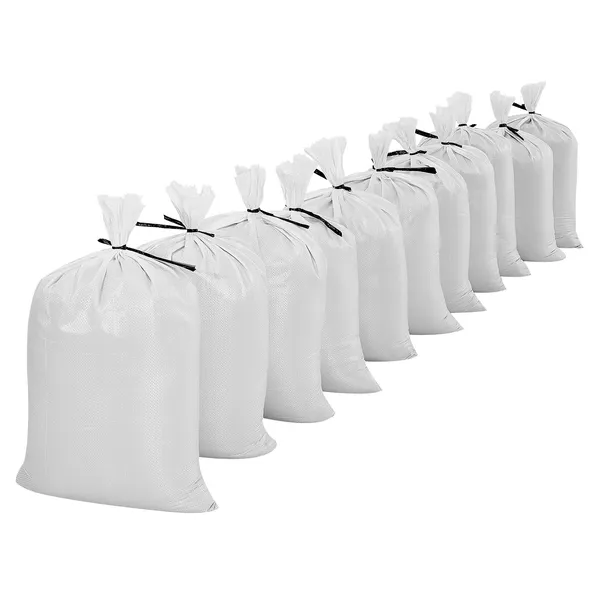 Heavy Duty Sand Bags, 50Pack 14 x 26, Empty Sandbags for Flooding with Tie Strings, Woven Polypropylene Sand Bag with 1600 Hours of UV Protection, 50Lbs Capacity - Image 7