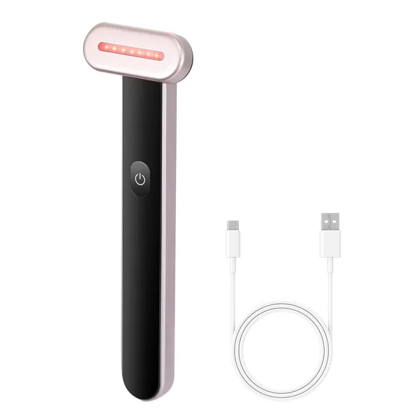 Red Light Therapy Wand for Face and Neck, 3-in-1 LED Facial Wand Red Light Therapy Device with Heating Therapy| Vibrating Facial Massage, Portable LED Beauty Wand - Image 7