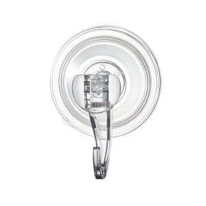 Suction Cup Hooks 6 Pack, 2.76 x 3.54 x 1.57 inch, 10 LBS Max Load Clear Shower Suction Cups, Strong and Reusable Heavy Duty Wall Holder, for Loofah, Towel, Glass, Window, Kitchen, Bathroom