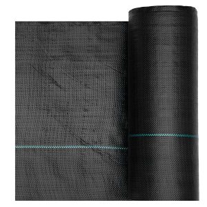 Weed Barrier Fabric Heavy Duty, 3x100FT 5oz Landscape Fabric, Woven Weed Blocker Fabrics, Garden Fabrics Weeds Barrier, Weeds Control Ground Cover, Geotextile Webbing, Gardening Mat, Black