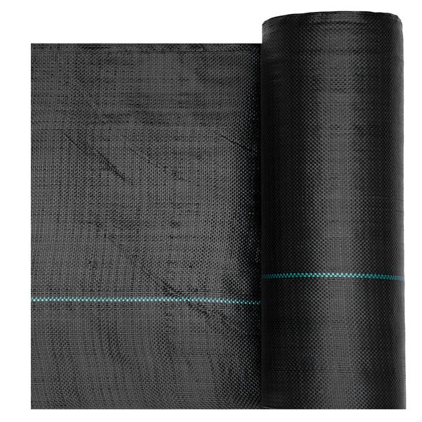 Weed Barrier Fabric Heavy Duty, 3x100FT 5oz Landscape Fabric, Woven Weed Blocker Fabrics, Garden Fabrics Weeds Barrier, Weeds Control Ground Cover, Geotextile Webbing, Gardening Mat, Black