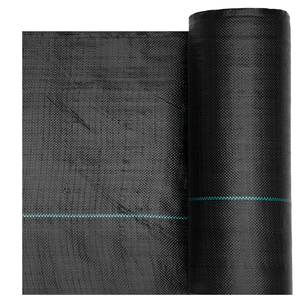 Weed Barrier Fabric Heavy Duty, 3x100FT 5oz Landscape Fabric, Woven Weed Blocker Fabrics, Garden Fabrics Weeds Barrier, Weeds Control Ground Cover, Geotextile Webbing, Gardening Mat, Black - Image 2